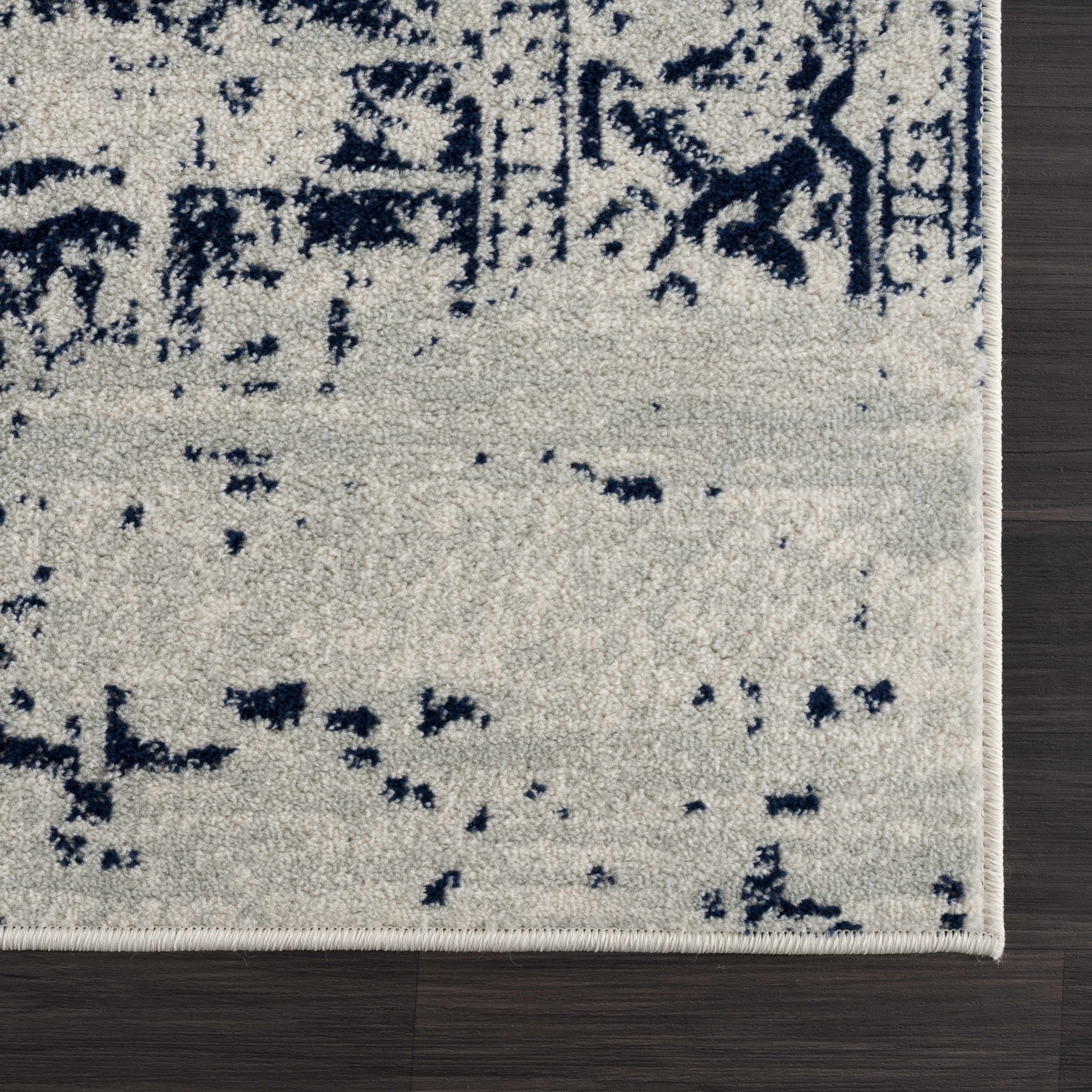 Rachel Navy Area Rug - IlahCollections