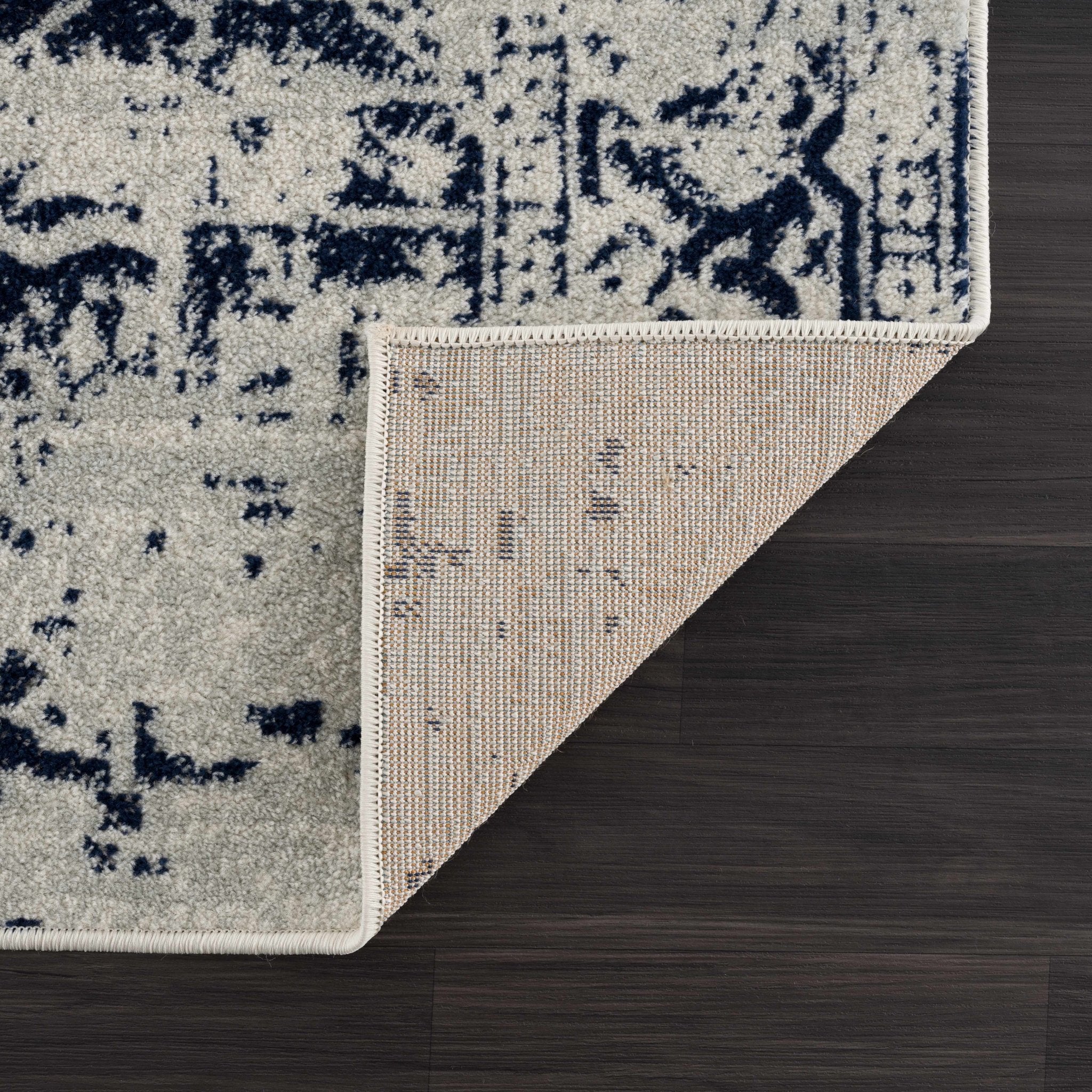 Rachel Navy Area Rug - IlahCollections